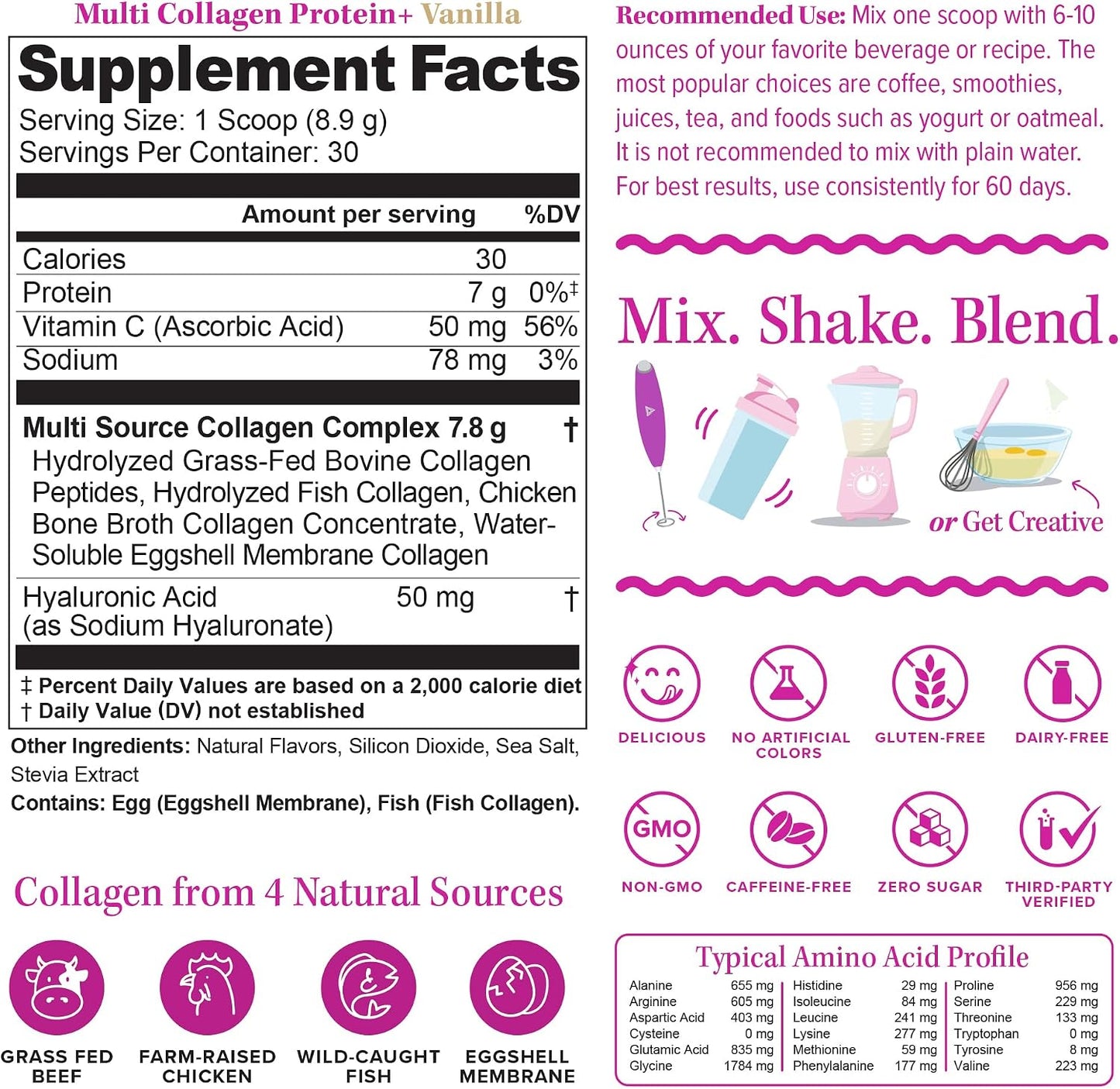 Multi Collagen Protein | Peptides Protein Powder
