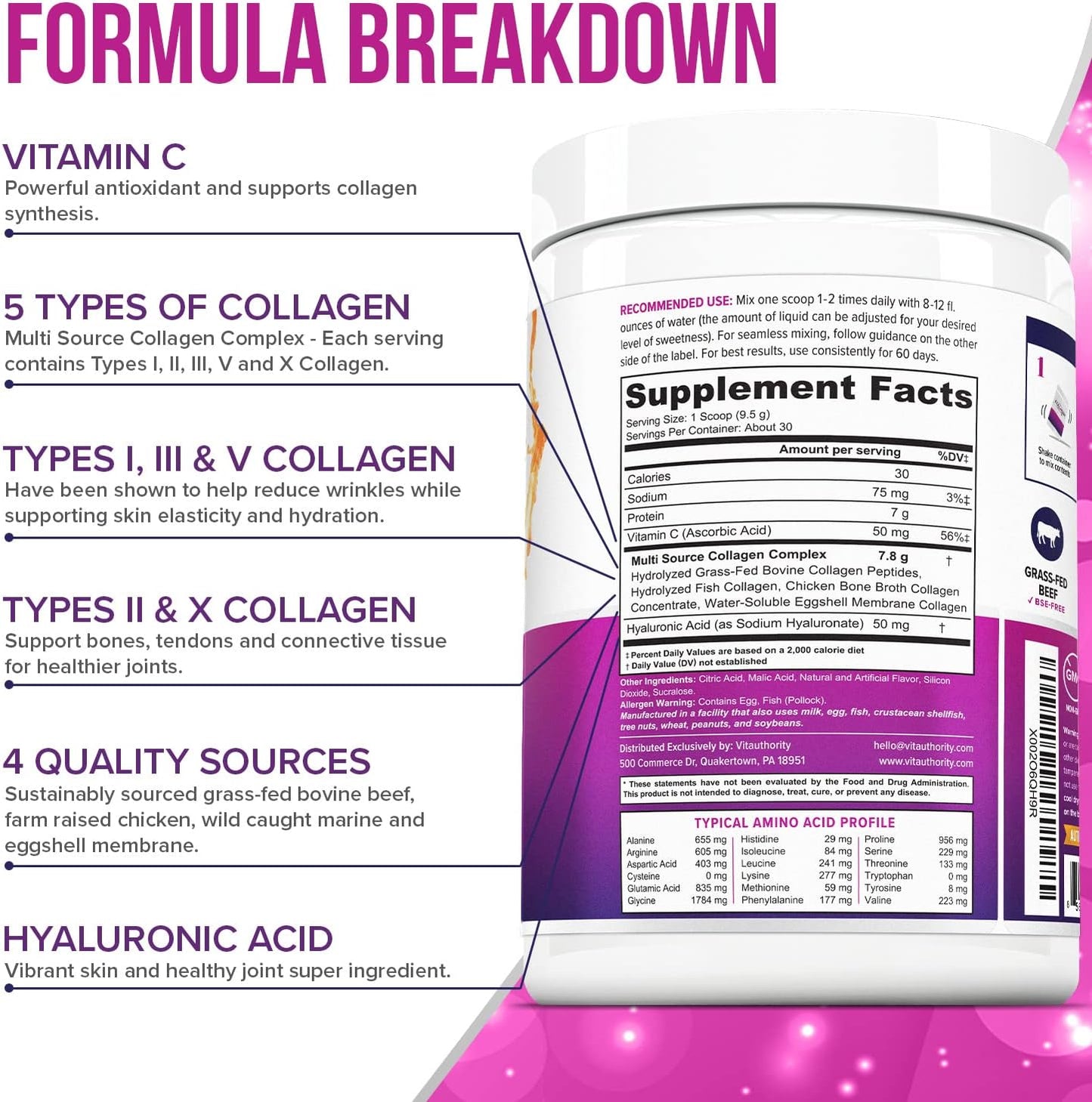 Multi Collagen Protein | Peptides Protein Powder